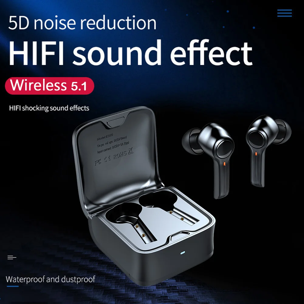 

Earpiece Bluetooth Sport Earbuds Headset TWS HiFi Bluetooth Gaming Earphones Touch Sports Headphones with Microphone