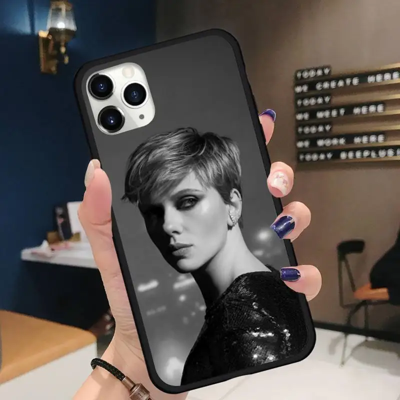 

sexy girl Scarlett Johansson Phone Cases for iPhone 11 12 pro XS MAX 8 7 6 6S Plus X 5S SE 2020 XR Soft silicone