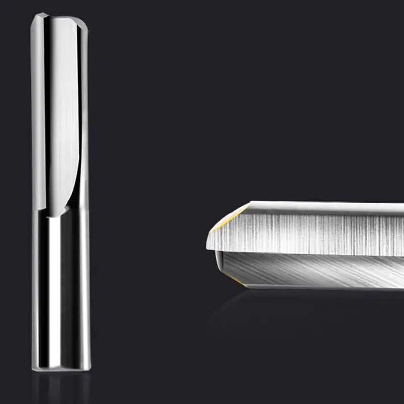 

Double Flutes Edged Cutter Straight Bit Woodworking Tools Tungsten Steel CNC Router Bit Cutting Carving MDF PVC Acrylic