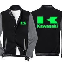 new fashion men baseball jacket for kawasaki sportswear casual sweatshirt hip hop harajuku unisex uniform cardigan coat