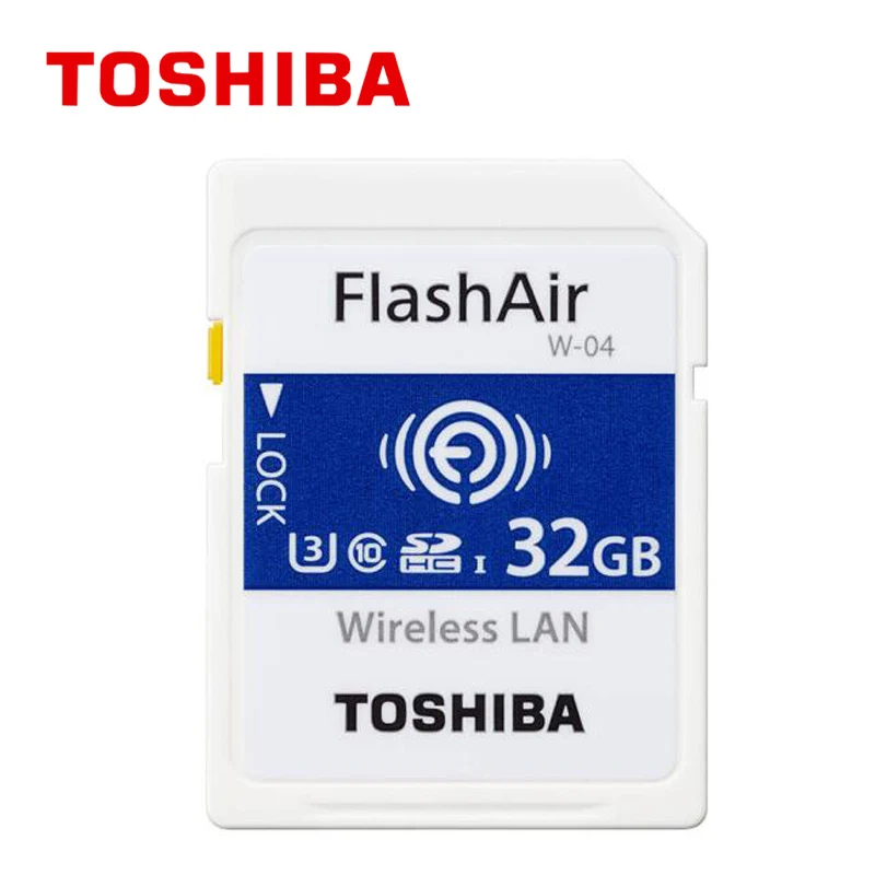 Карта памяти TOSHIBA Flash Air W 04 32 ГБ 64 Wi Fi sd карта 90 МБ/с./с беспроводная SDHC SD wifi для