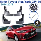 Для Toyota ViosYaris XP150 хэтчбек 2014-2019 автомобильный брызговик 4x крыло брызговиков для укладки волос аксессуары защита клапаном защита от брызг