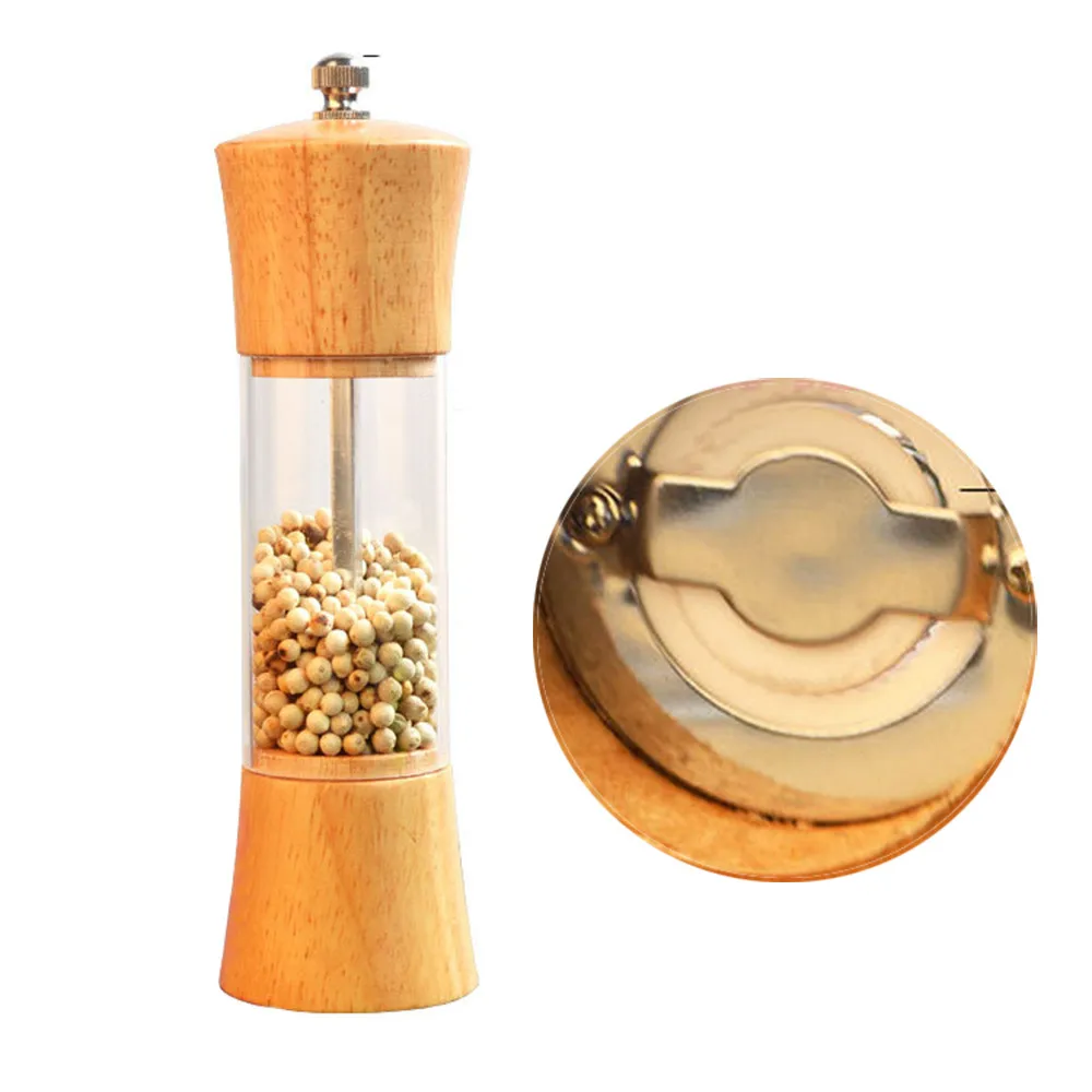 2019 new Wooden Pepper Spice Salt Mill Shaker Grinder Manual Muller Kitchen Tool Grinding Accessories H5 | Дом и сад