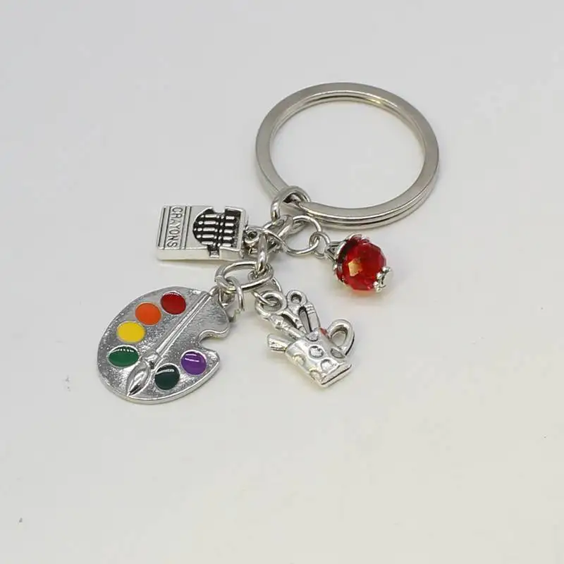 1 инструмент для рисования-палитра и брелок из бисера кисть ключей с амулетом DIY