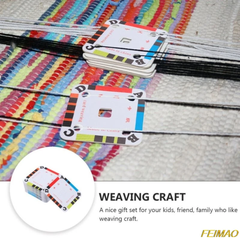 

DIY Handmade Card Knitting Shuttle Piece Cassette Card Tool Four-hole Cards