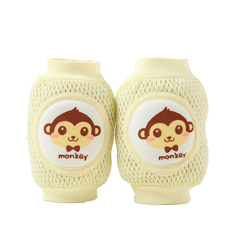 

1Pairs New Children's Breathable Mesh Knee Pads Baby Cute Cartoon Crawling Knee Pads Non-slip Elbow Pads