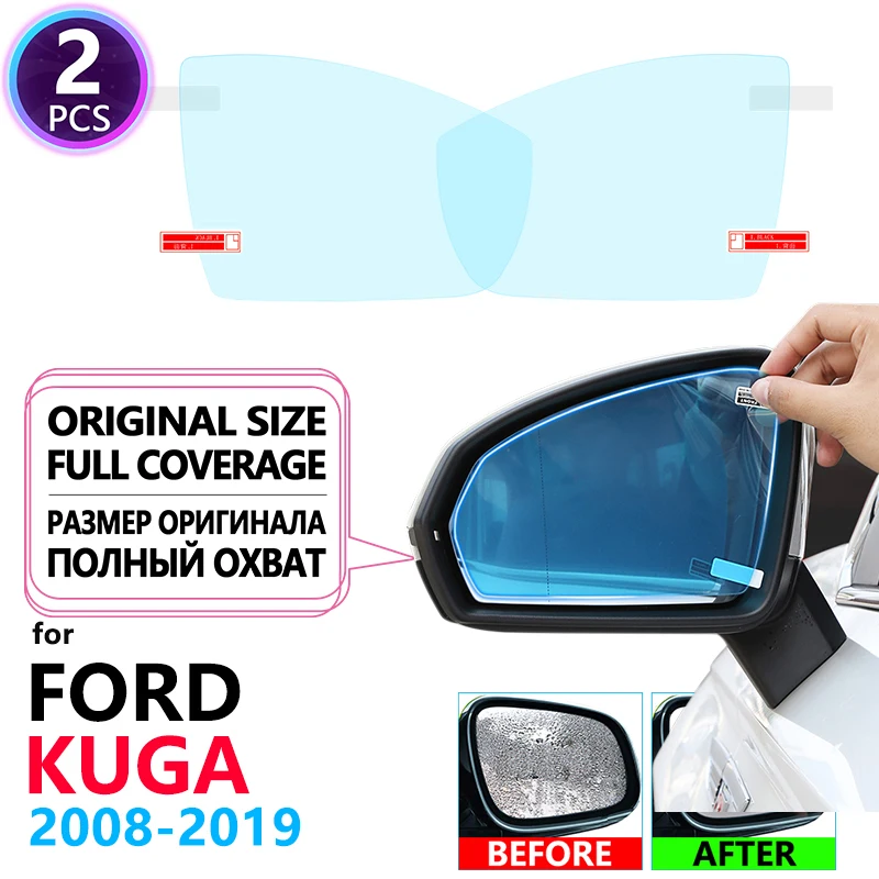Full Cover Anti Fog Rainproof Film Rearview Mirror for Ford KUGA mk1 mk2 2008~2019 Escape Car Accessories 2010 2013 2015 2017