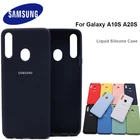 Силиконовый чехол для Samsung A20S, мягкий жидкий силиконовый однотонный чехол для офиса для Galaxy A10S, A20S, чехол с логотипом