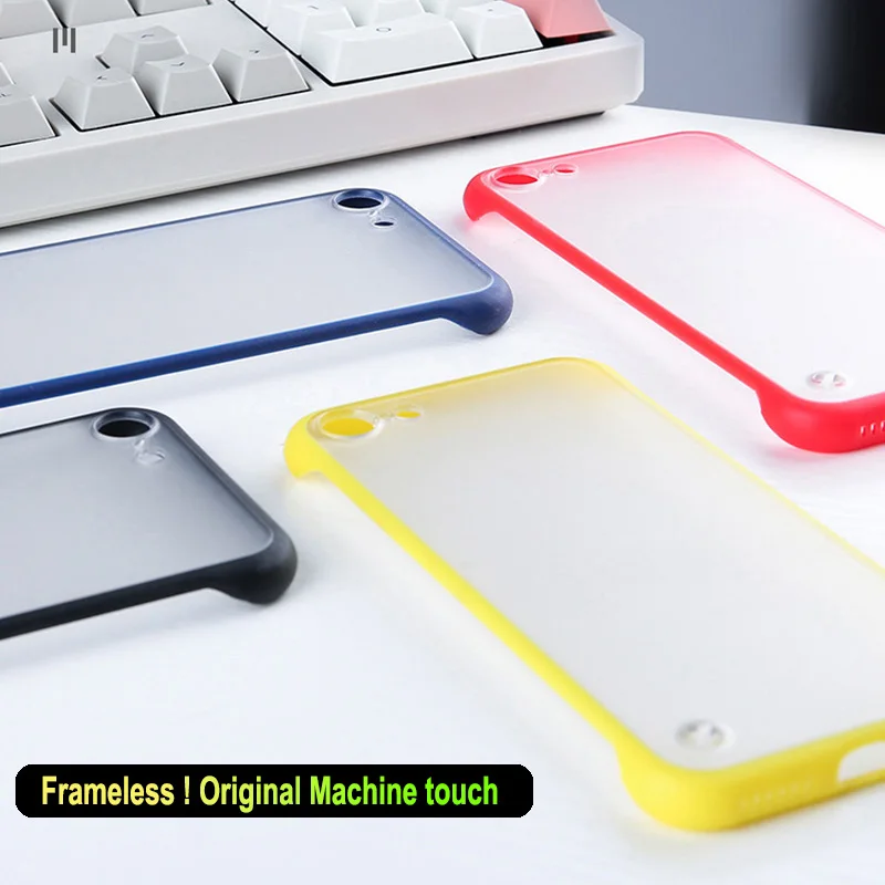 Бескаркасный прозрачный жесткий матовый PC чехол для телефона iPhone 8 7 6 6s Plus X XR XS Max