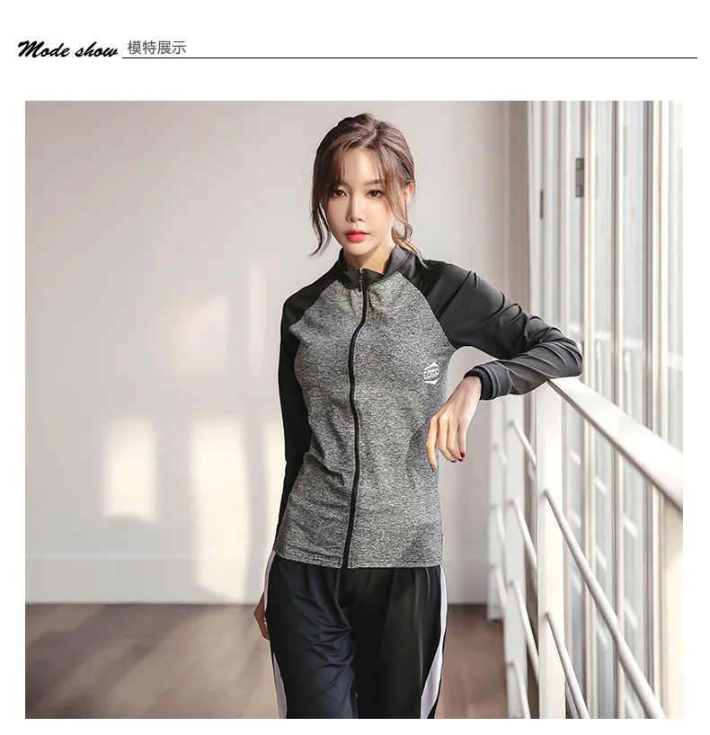 Длинный рукав для йоги Топ ношения при активном образе жизни Femme спортивные топы