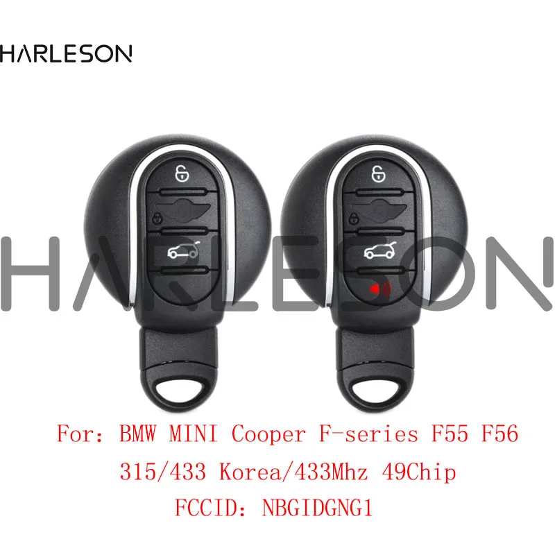 

BMW MINI Cooper MINI F Series F55 F56 2014 2015 2016 2017 2018 49Chip Pcf7945 315MHz 433MHz Korea Smart Remote Car Key NBGIDGNG1