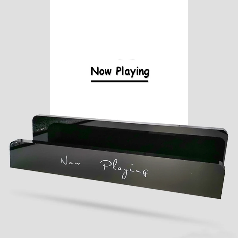 

Acrylic Book Photo Display Rack Holder Wall Mount Shelf Bathroom Organizer Black Vinyl Record Storage