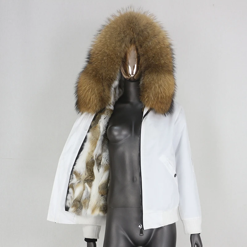 Женская водонепроницаемая зимняя куртка-бомбер