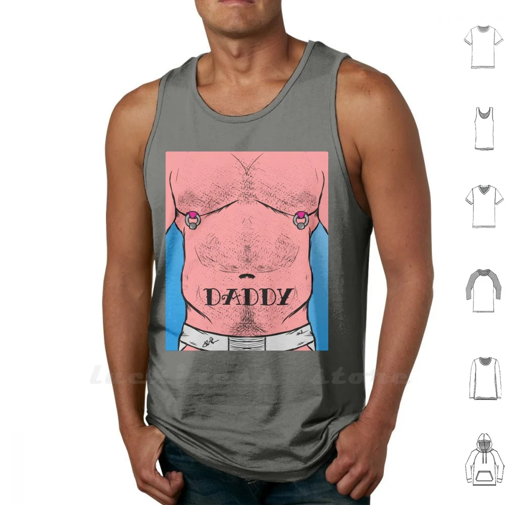 

Daddy Tank Tops Vest Sleeveless Leather Leather Daddy Kink Bear Daddy Bear Pride Cub Muscle Bear Alternative