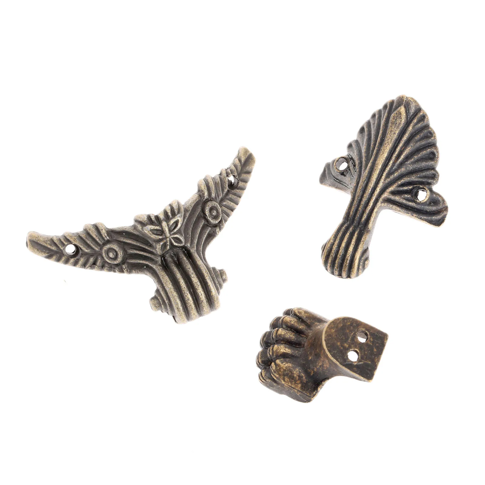 4 шт. Декоративные ножки ножкой Угловой протектор деревянный ящик забота о ногах