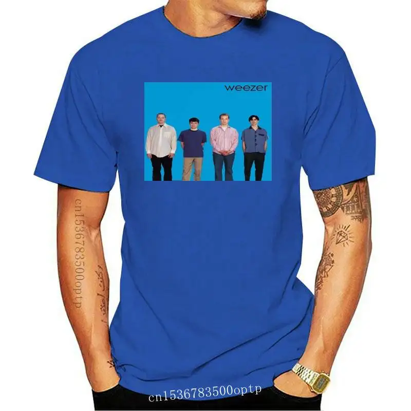 

New Weezer T Shirt Blue Album Vinyl Cd Cover Tee Small Medium Large Or Xl