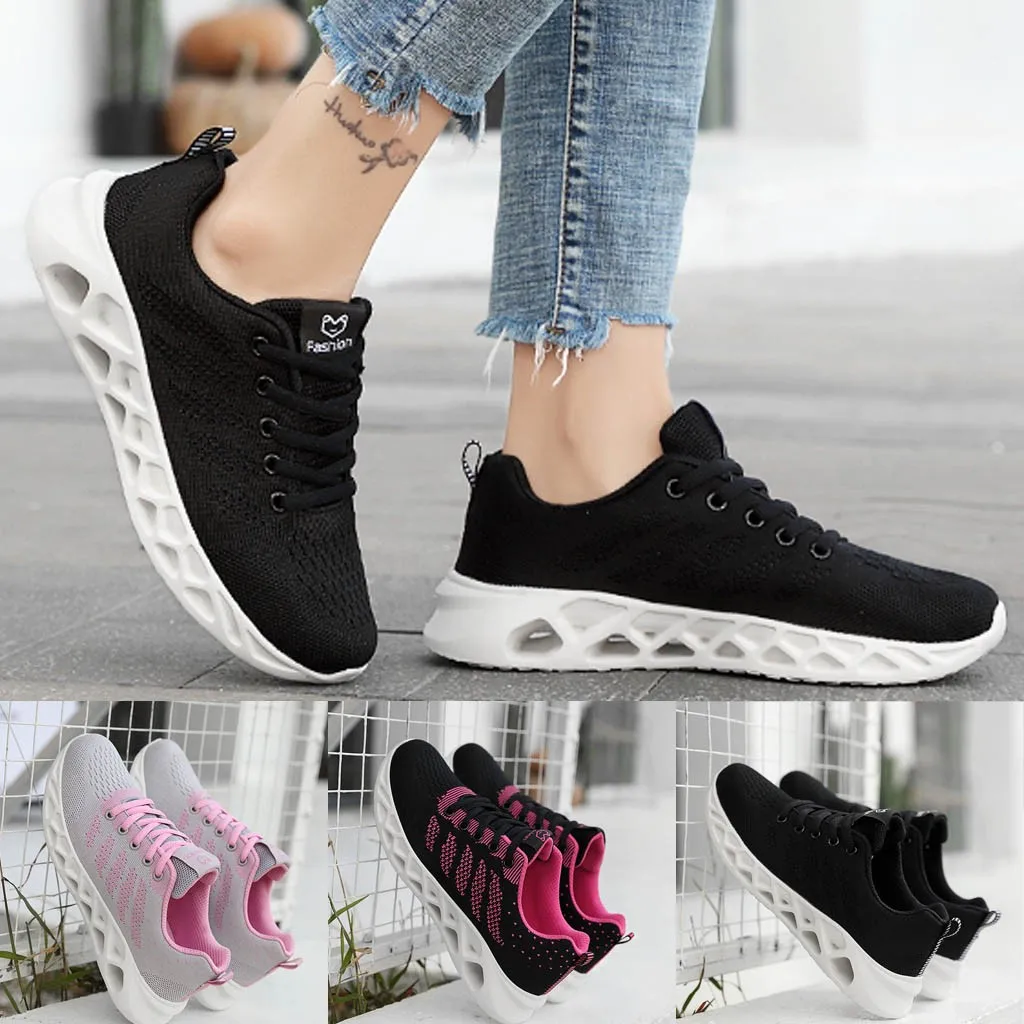 

Fashion 2020 women's casual summer outdoor breathable student sports shoes mesh air cushion non-slip adult shoes
