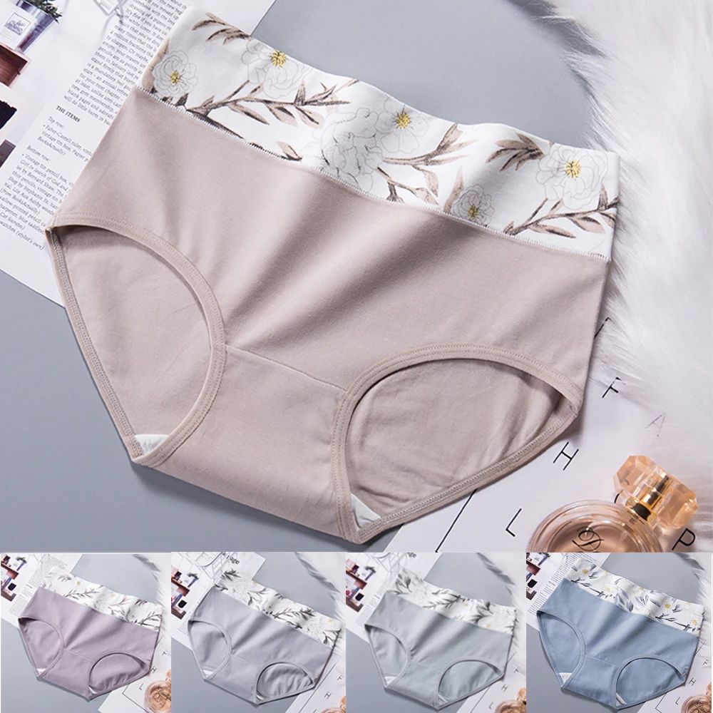 6 шт женские удобные плавки трусы из хлопка бесшовное нижнее белье с высокой