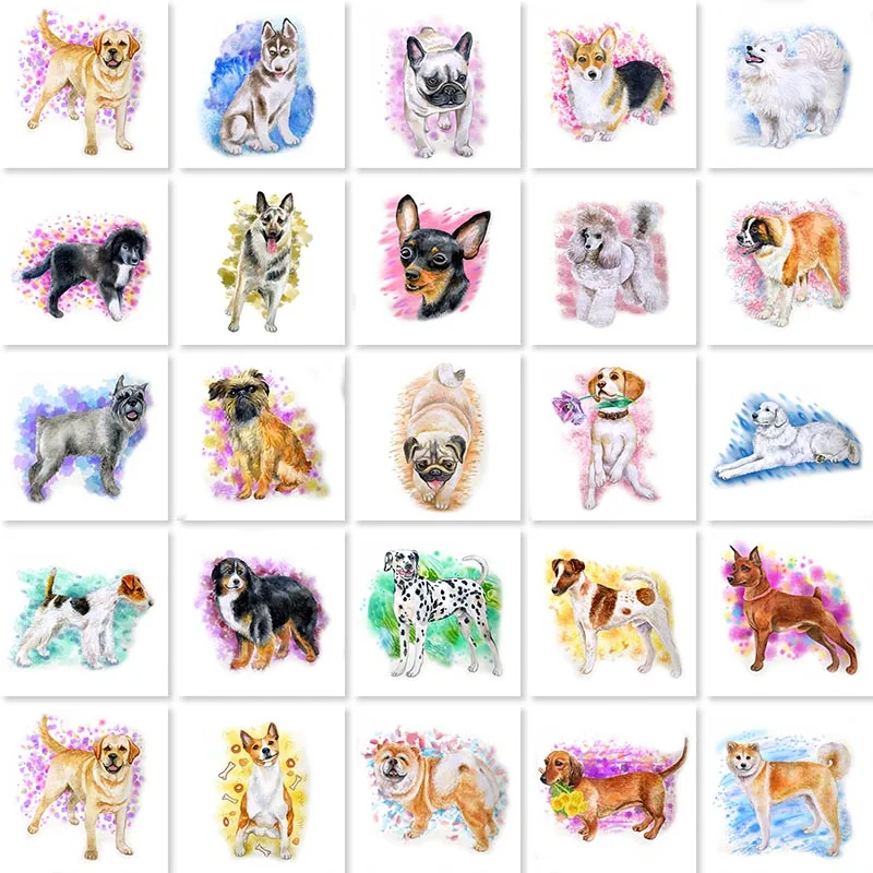 Животное собака DIY наборы для алмазной живописи 5D квадратная круглая дрель