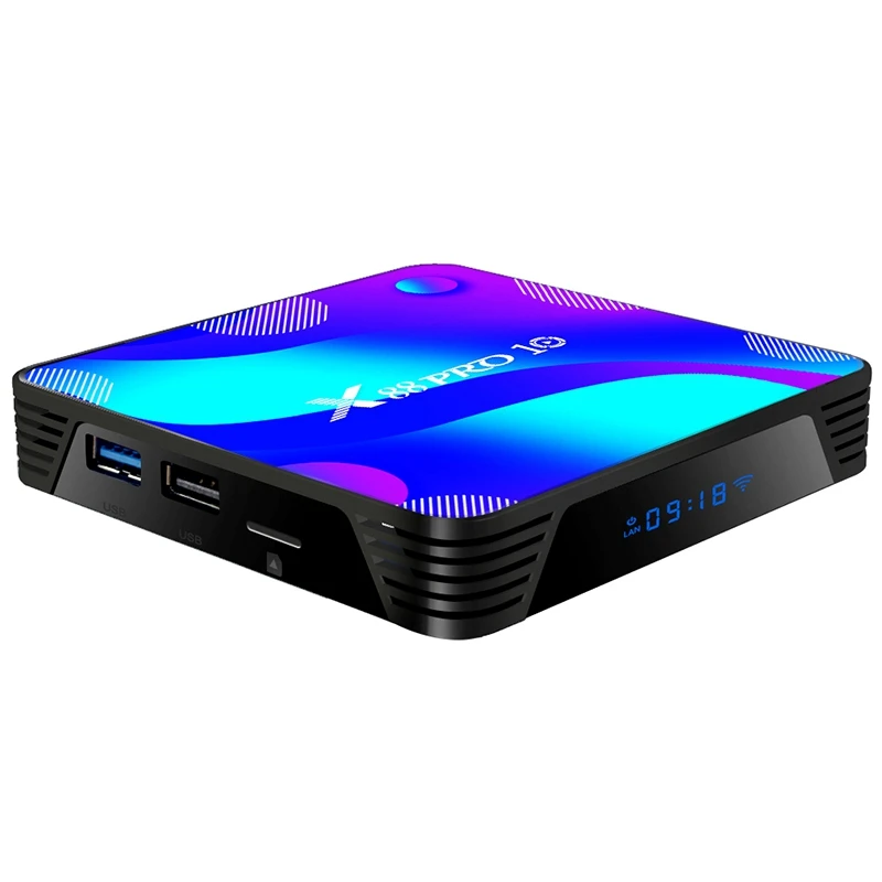 ТВ-приставка X88 PRO10 на Android приставка для Smart TV 10 RK3318 4 Гб + 32 ГБ 4K медиаплеер Pro с