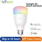 Yee светильник, умный цветной светильник, лампа 1S E27 LED RGBW, Wifi Пульт дистанционного управления, работает с MijiaHomekitGoogle AssistantAlexa SmartThings