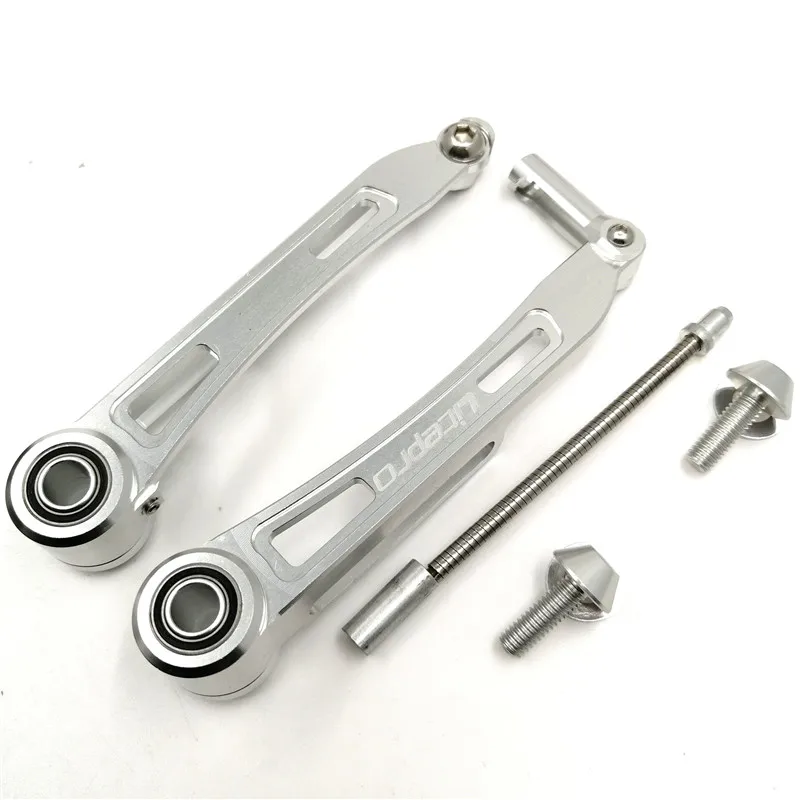 1pair Silver Litepro велосипедный V Тормозной рычаг 110 мм Длинный рычаг тормозной суппорт сплав 18/20 дюймов 451 складной велосипед V тормоз Расширенный адаптер преобразования - Цвет: 1pair Silver