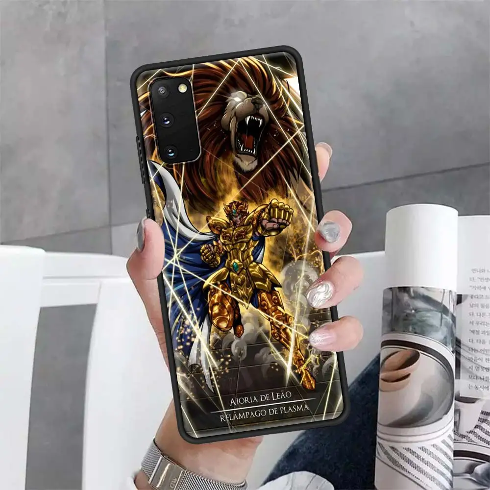 Soft Phone Case For Samsung Galaxy Note 20 Ultra 10 Lite S10 Plus S20 FE 5G 9 8 Back Cover S21 Funda Saint Seiya Anime Shell Sac