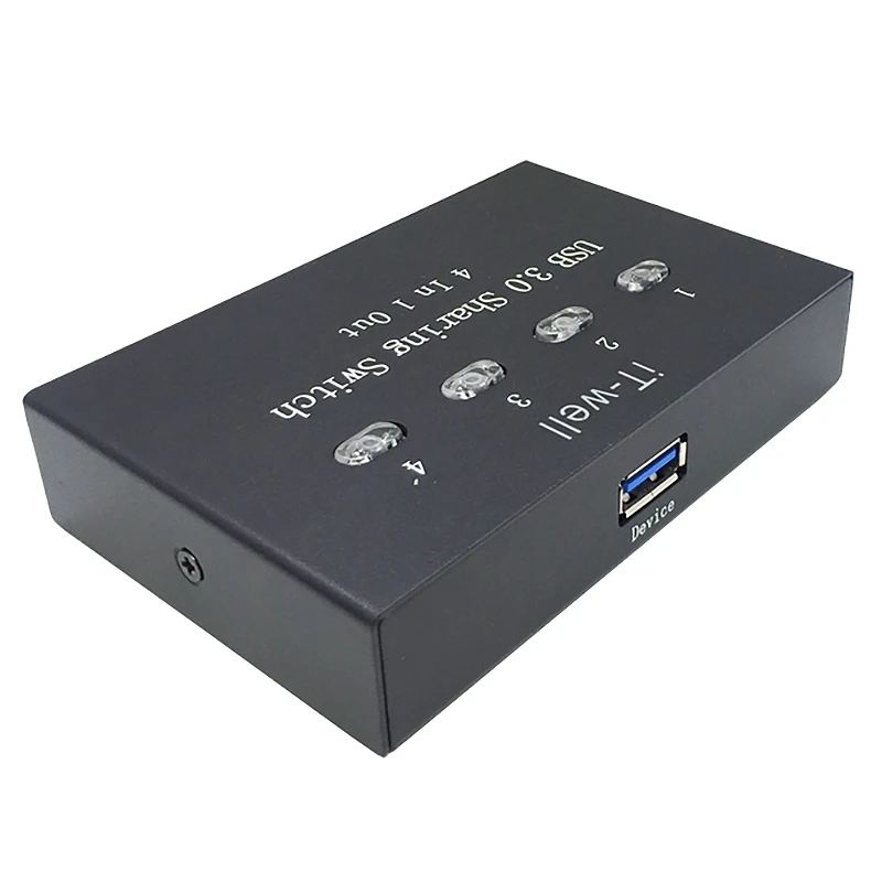 Устройство для совместного использования USB-принтера IT-Well 4-портовый ручной