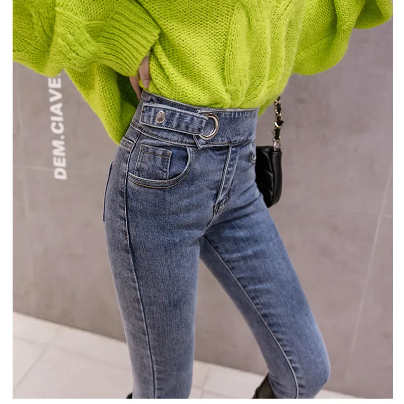 JUJULAND европейский стиль классические женские джинсы с высокой талией винтажные