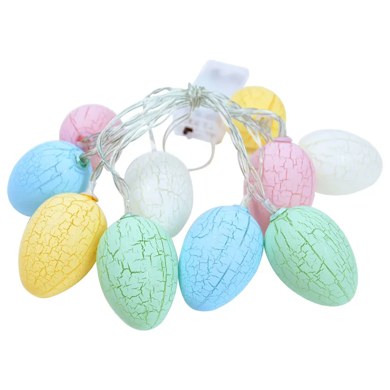 

10 LED Easter String Lights Eggs Garland Wedding Decoration for Home Party String Light Rabbit Easter Party Decor Supplies