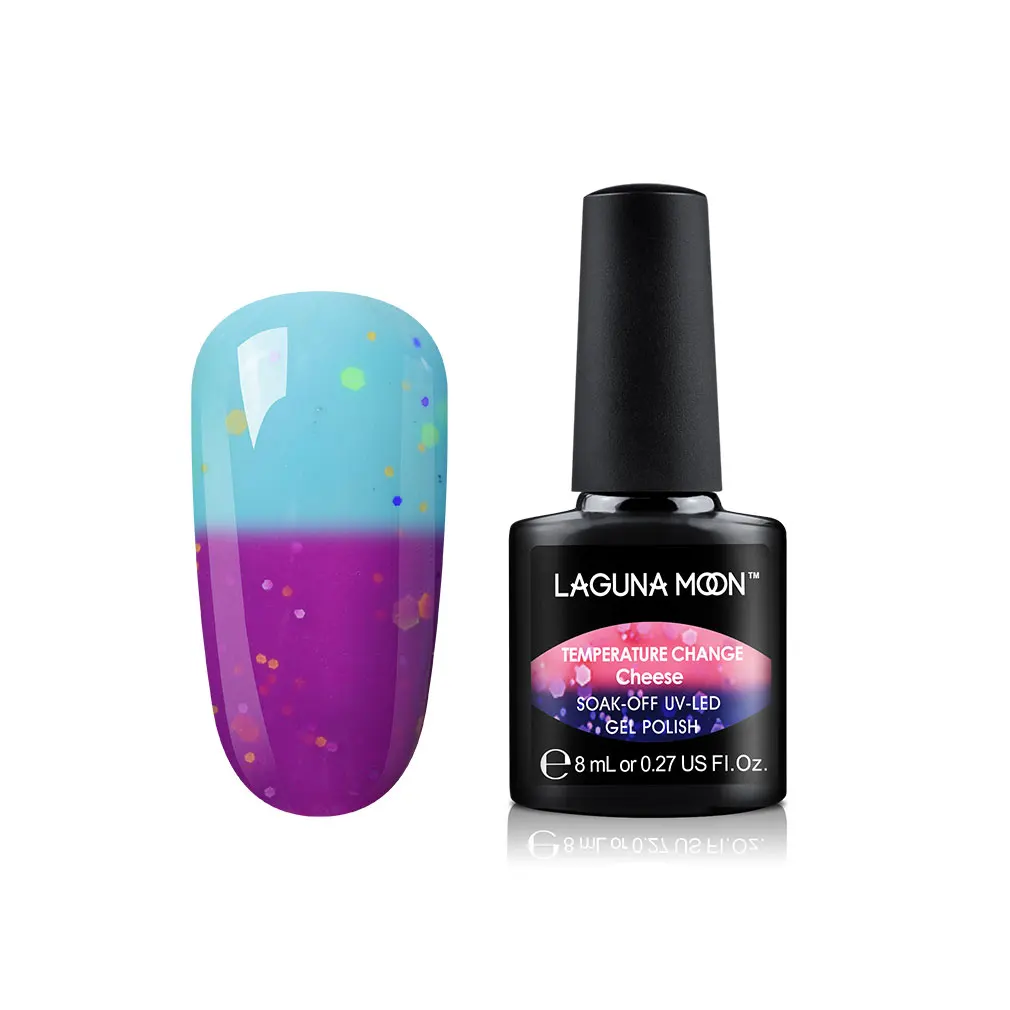 Lagunamoon 8ml Cheese Change Color UV Gel Nail Polish Temperature Change Color Soak Off Nail Art Varnish Gellak Hybrid Lacquer - Цвет: 15