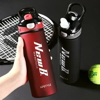 tritan plastic water bottle for drinking sports waterbottle with straw portable drinkware bottle 750ml 600ml leakproof bpa free