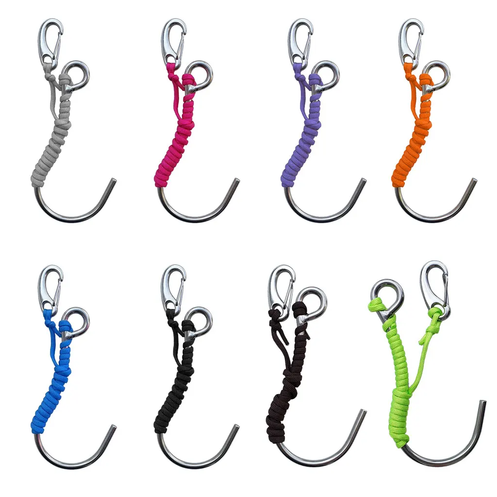 

High Strength Clasp Safety Single Reef Drift Hook & Spring Clip For Drift Diving