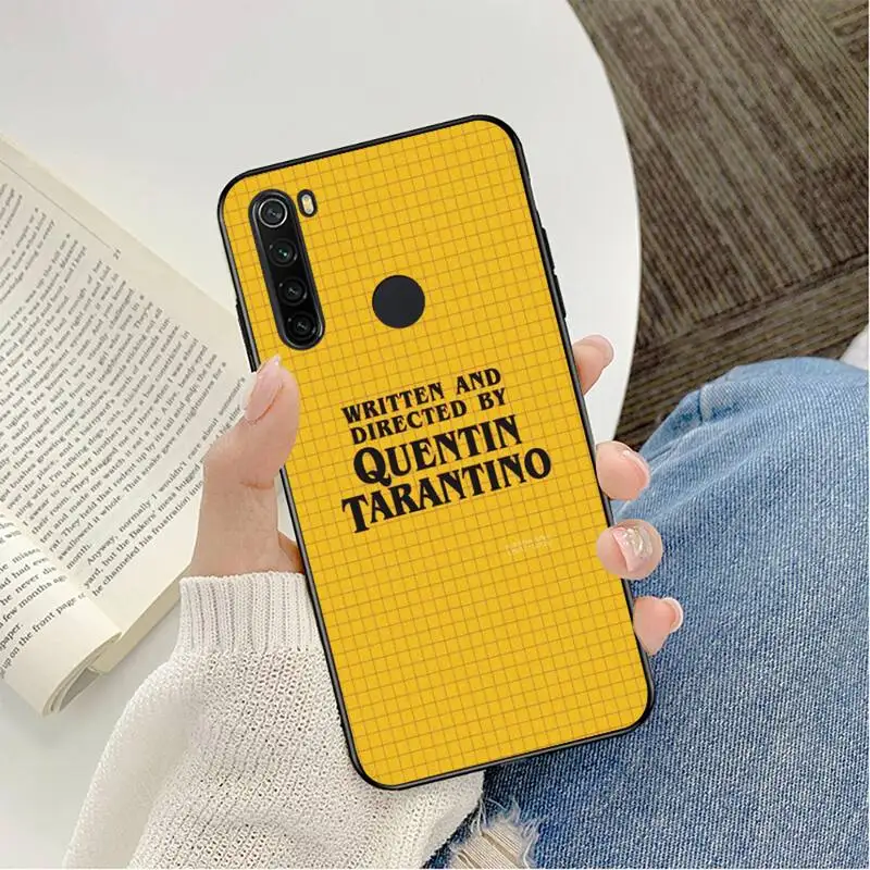 

Written Directed Quentin Tarantino Phone Case Cover Phone Case For Redmi K20 Note 5 7 7a 6 8 Pro note 8T 9 Xiaomi Mi 8 9 SE