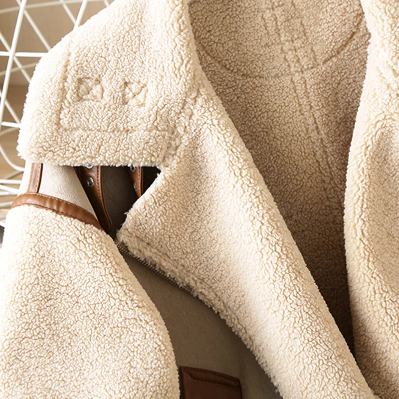 ZAAHONEW зимние женские толстые теплые винтажные Лоскутные замшевые байкерские