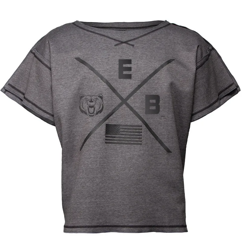 

Spring And Summer Hot Sale Loose Plus Size Men's Short-Sleeved Sports Outdoor Fitness Training Casual Round Neck Top T-Shirt