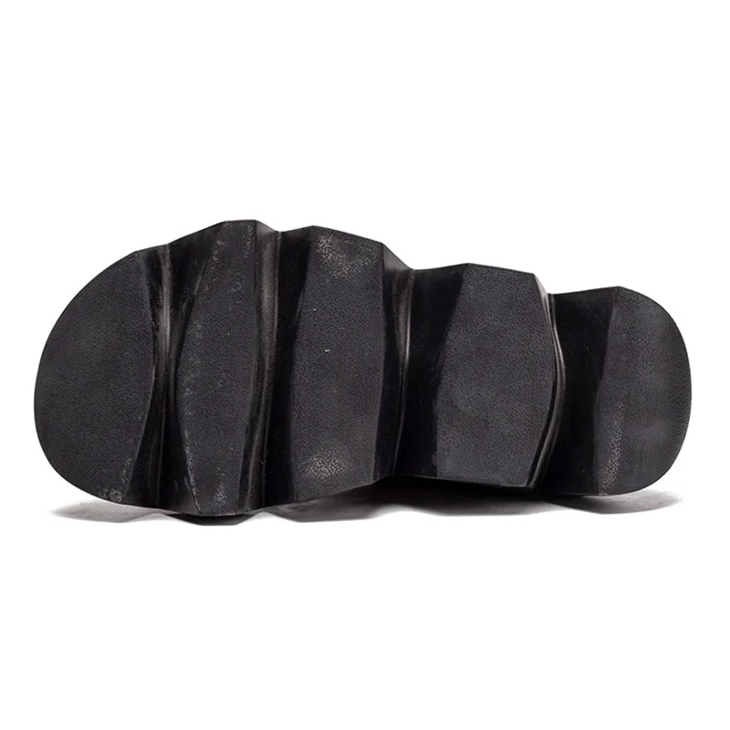 Кожаная женская обувь осенние кожаные ботинки с низким голенищем на толстой