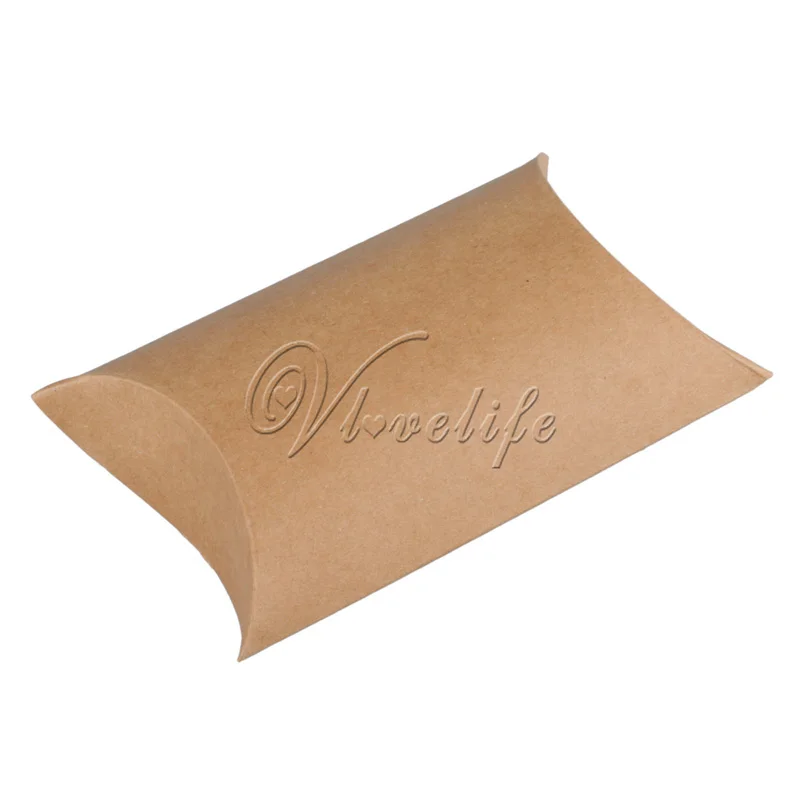 50 шт./лот коробка в форме подушки для конфет Подарочная свадебвечерние подарки