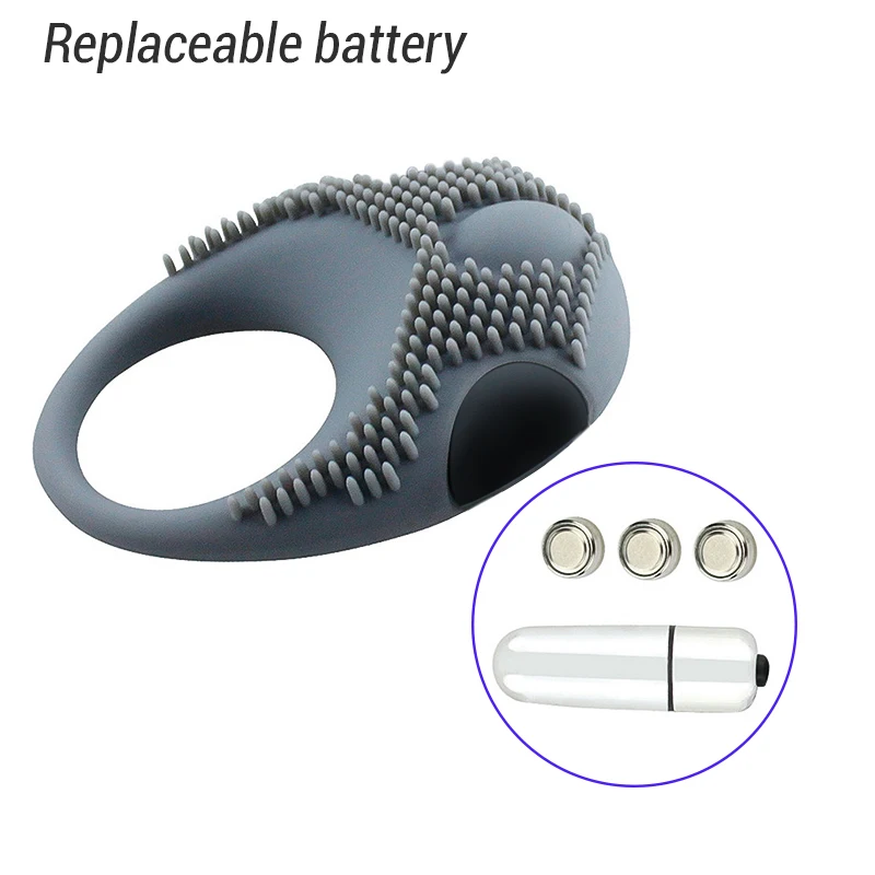 Мужское кольцо на пенис с задержкой эякуляции вибрирующее Стимулятор клитора