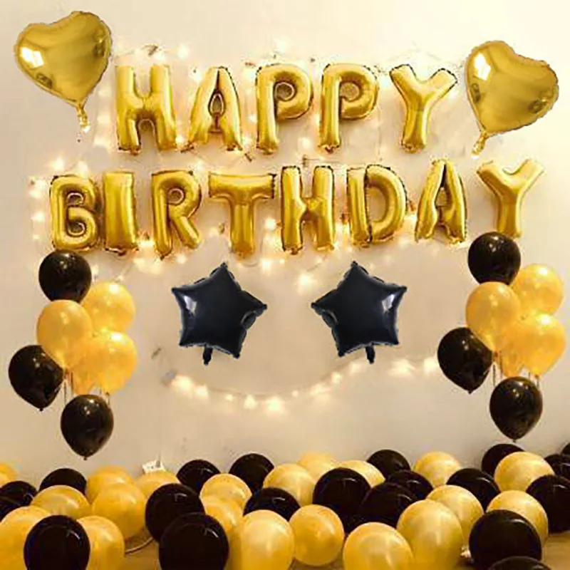 Латексные шары с конфетти золотистые черные для взрослых мужчин женщин