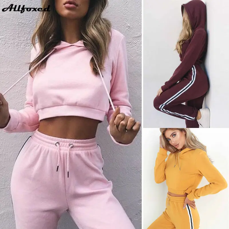 

Комплект спортивной одежды женский из 2 предметов, толстовка, Свитшот и штаны