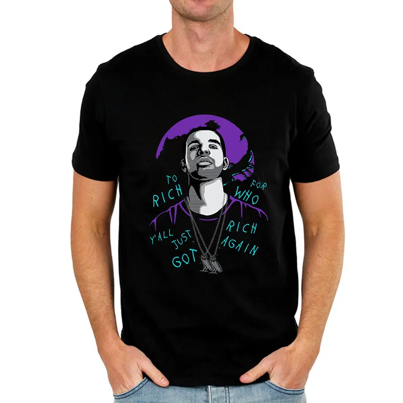 Футболка мужская оверсайз Свободная Повседневная рубашка с принтом