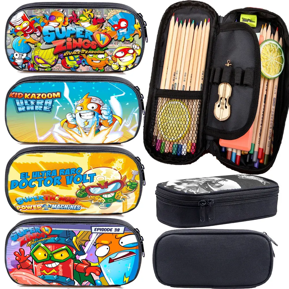 Мультяшный супер Чехол для карандашей мальчиков и девочек студентов сумочка