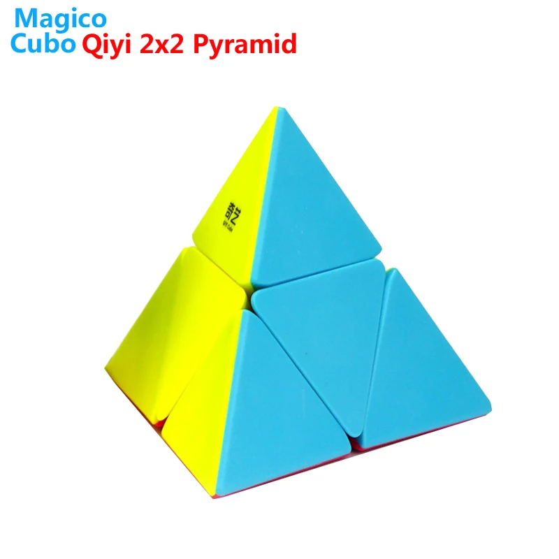 

Qiyi 2x2x2 Pyramid Cube Stickerless Speed Magic Cubes Professional 2x2 Puzzle Cubo Magico Educational Toys For Children Gift