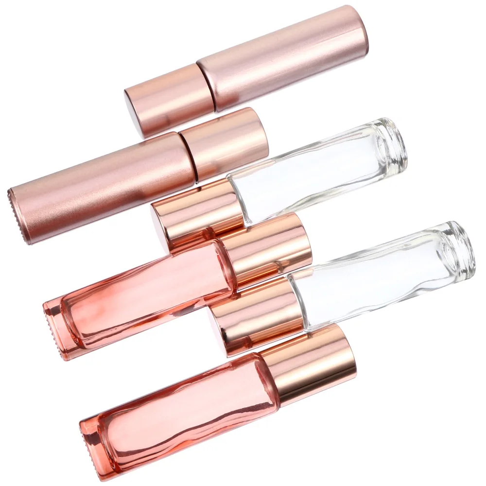 

6pcs 10 Refillable Glass Roll On Bottles Essential Oil Roller Bottles