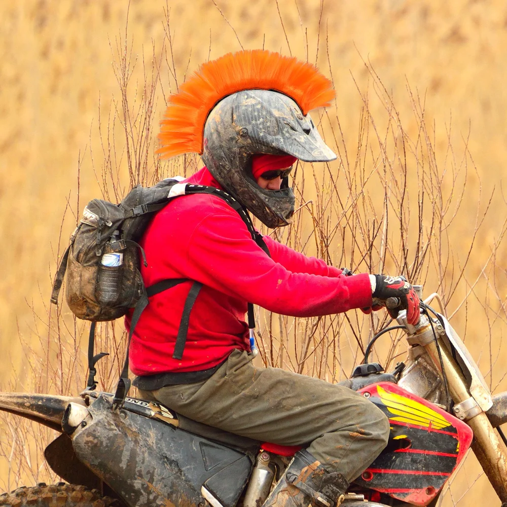 

Helmet Cockscomb Helmet Mohawk Design Decor Motorbike Helmet Accessory