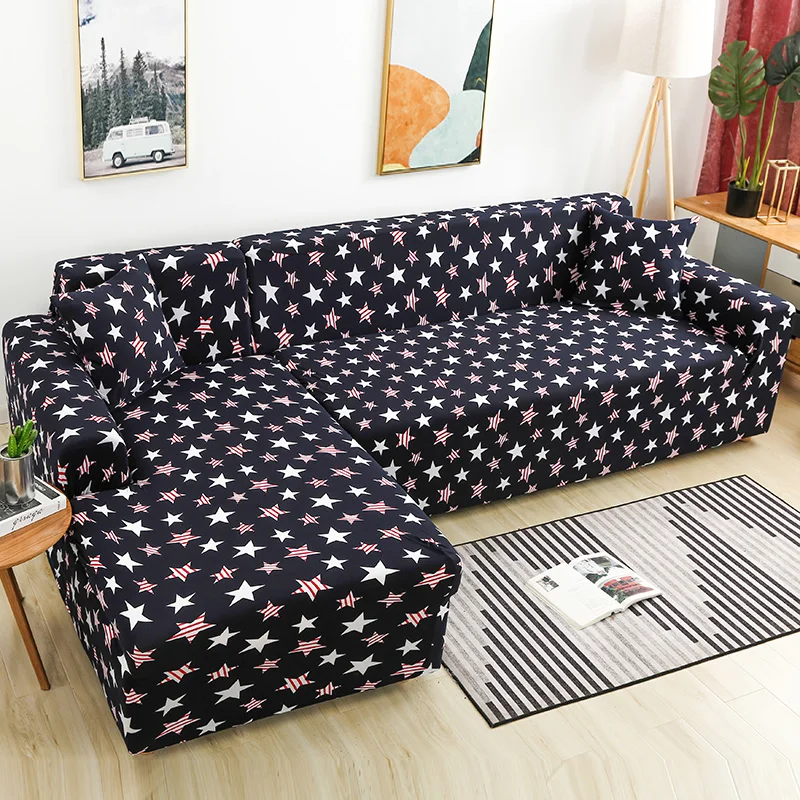 

Corner Sofa Covers for Living Room Elastic Slipcovers Couch Cover Stretch Sofa Towel L Shape Chaise Longue High Quality