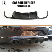 carbon fiber rear bumper diffuser for porsche 911 991 carrera carrera s 2012 2013 2014 2015