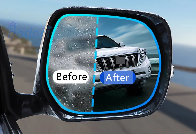 For Toyota Land Cruiser 200 LC200 2012-2018 Rear View Side Mirror Water Rain-Proof Anti fog PVC Film Car Styling Accessories | Автомобили