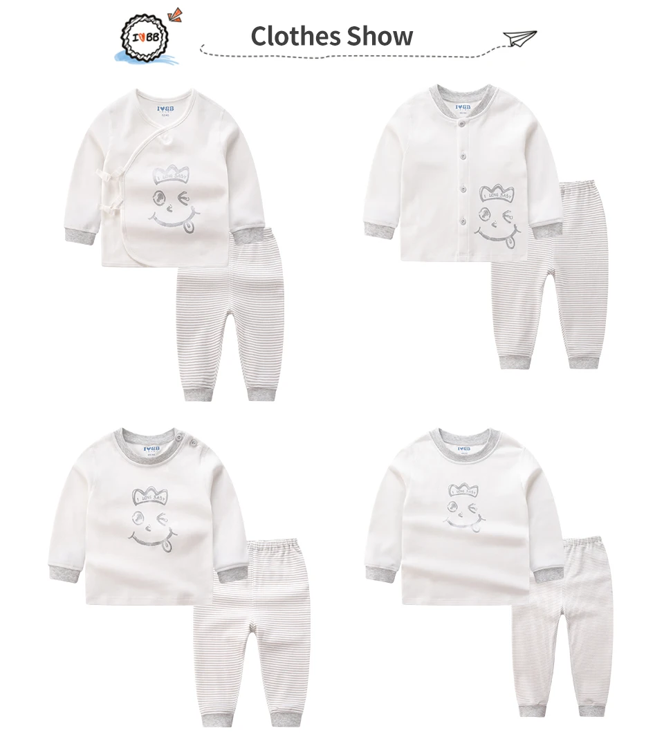 Baby Pajama Sets Uisex Sleepwear Robe Soft Cotton Cartoon Top Pants